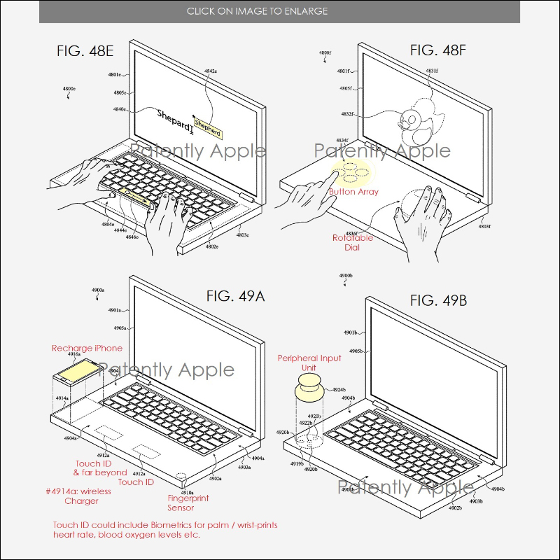 Apple 最新專利曝光!正在開發具有虛擬鍵盤和無線充電功能的雙顯示 MacBook - 電腦王阿達 Apple 最新專利曝光!正在開發具有虛擬鍵盤和無線充電功能的雙顯示 MacBook - 電腦王阿達