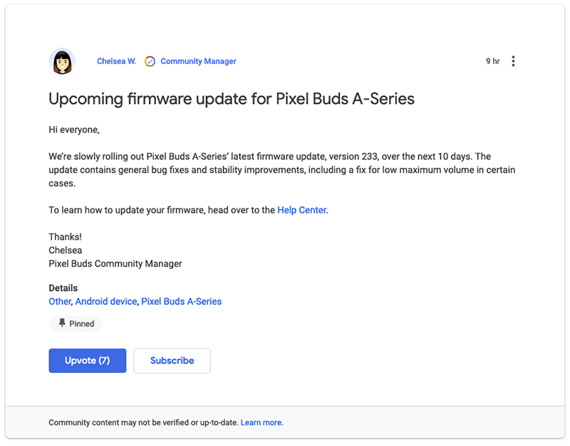 Pixel Buds A-Series 首個韌體更新降臨,怎麼安裝看這裡 - 電腦王阿達 Pixel Buds A-Series 首個韌體更新降臨,怎麼安裝看這裡 - 電腦王阿達