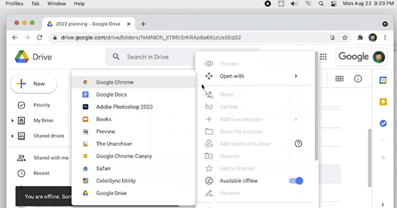 網頁版 Google Drive 雲端硬碟離線使用支援全部檔案類型 網頁版 Google Drive 雲端硬碟離線使用支援全部檔案類型
