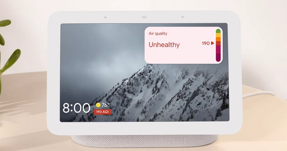 Google Nest Hub 智慧顯示器空氣品質