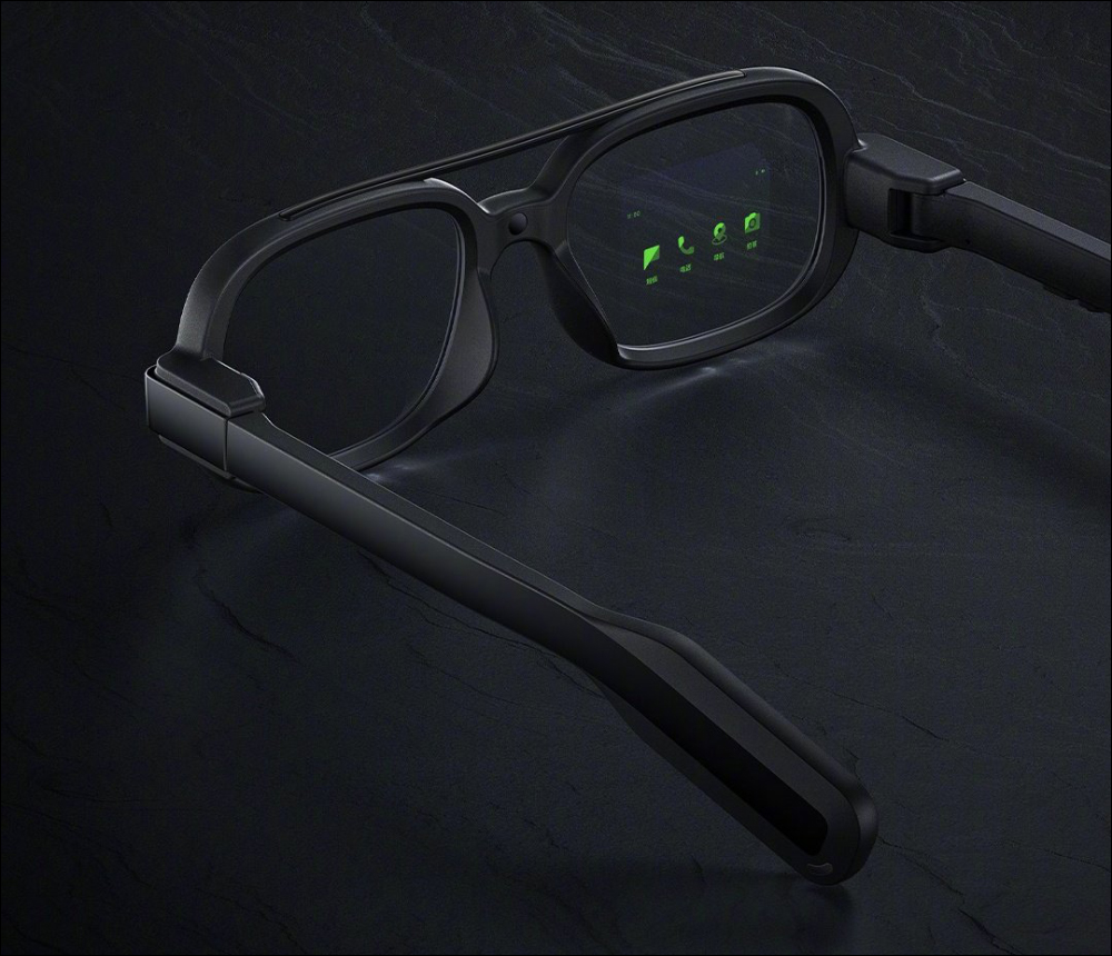小米智慧眼鏡亮相！搭載 MicroLED 顯示技術，支持訊息顯示、通話、導航、拍照等功能 - 電腦王阿達