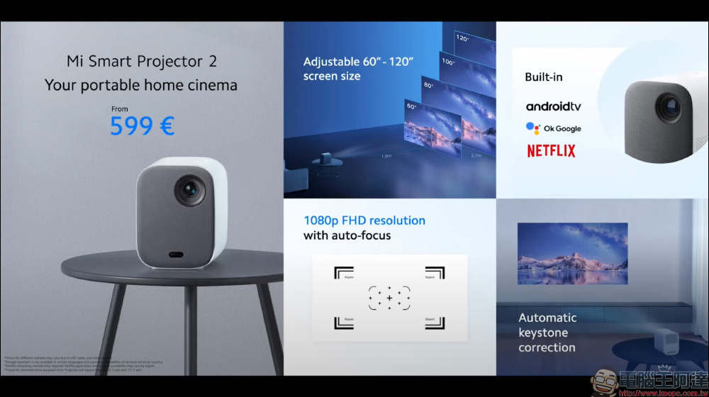 小米智慧投影機 2 正式發表:FHD 解析度、搭載 Android TV 系統、支持多角度自動梯形校正和自動對焦 - 電腦王阿達 小米智慧投影機 2 正式發表:FHD 解析度、搭載 Android TV 系統、支持多角度自動梯形校正和自動對焦 - 電腦王阿達