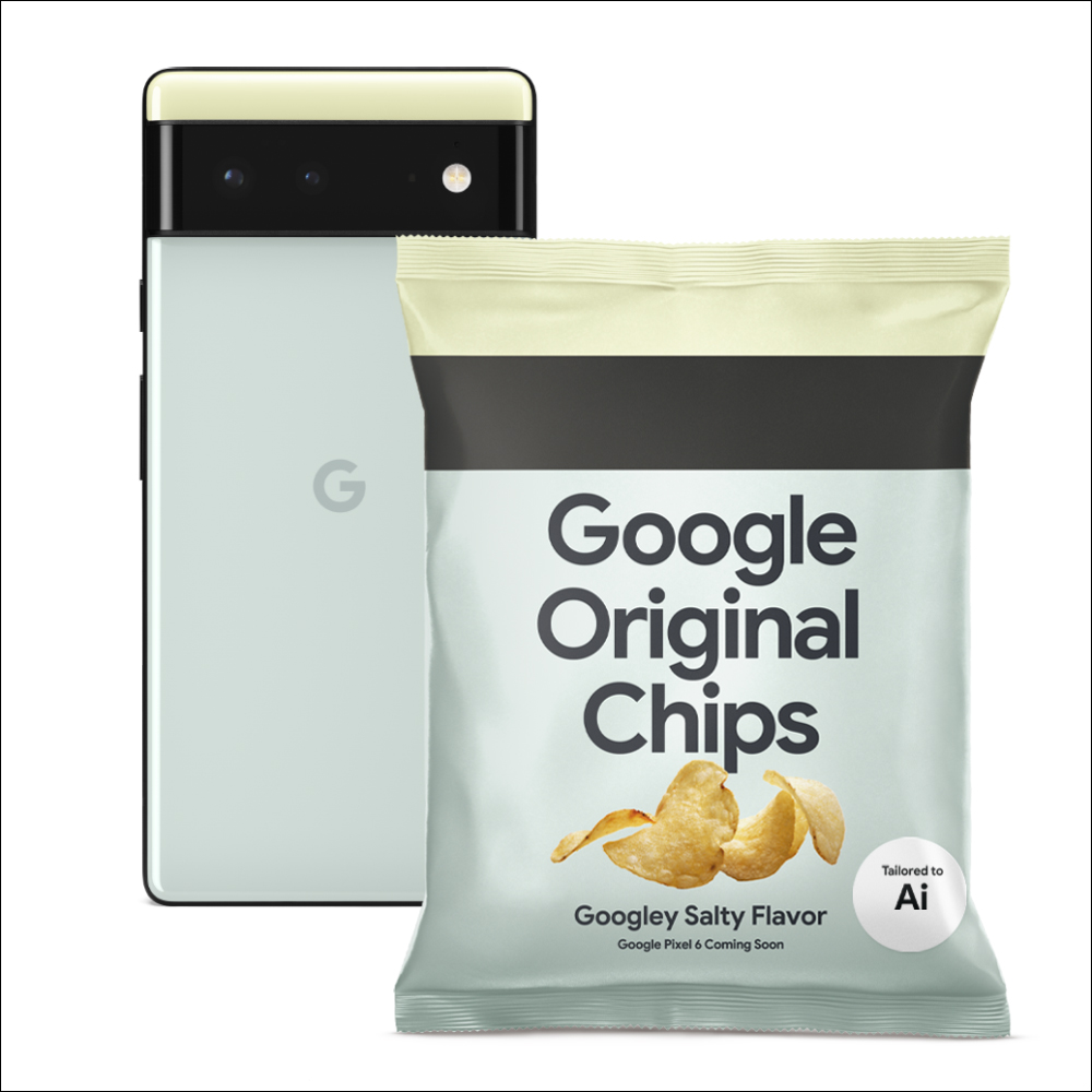 可以吃的 Pixel 6?日本 Google 將送出 1 萬包 Google 出品的鹽味洋芋片,背後原因超可愛 - 電腦王阿達 可以吃的 Pixel 6?日本 Google 將送出 1 萬包 Google 出品的鹽味洋芋片,背後原因超可愛 - 電腦王阿達