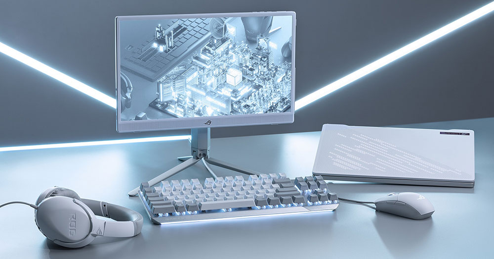 ROG 推出月光系列電競周邊，白色控的高性能首選 - 電腦王阿達
