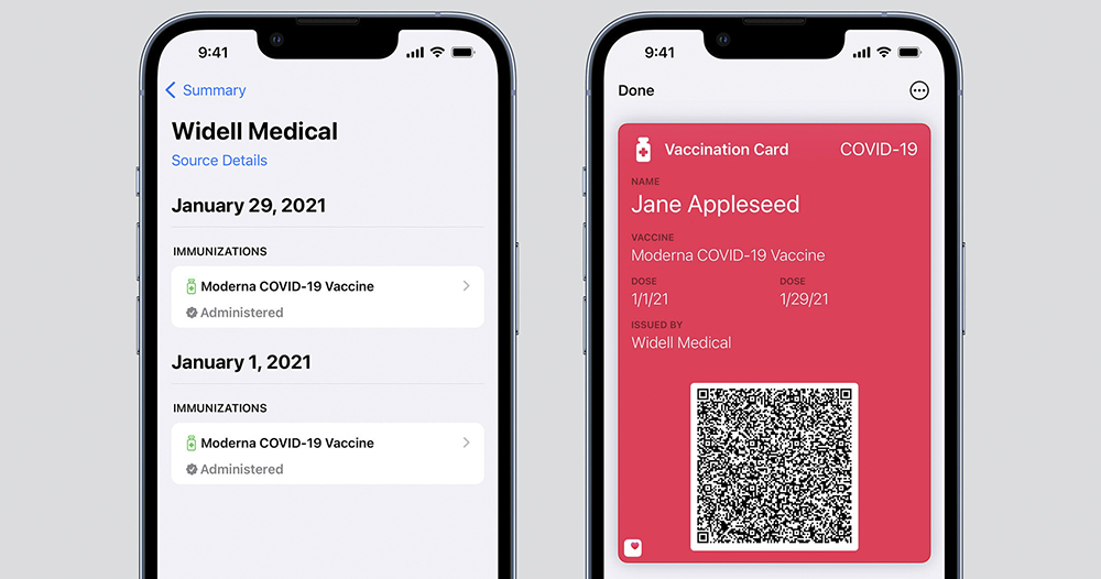 Apple Wallet 錢包疫苗接種卡 Apple Wallet 錢包疫苗接種卡