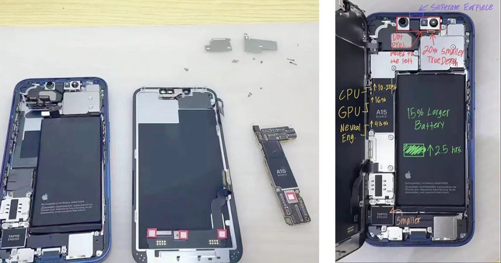 iPhone 13 拆機照曝光！初步揭示內部和 iPhone 12 的 5 項明顯差異