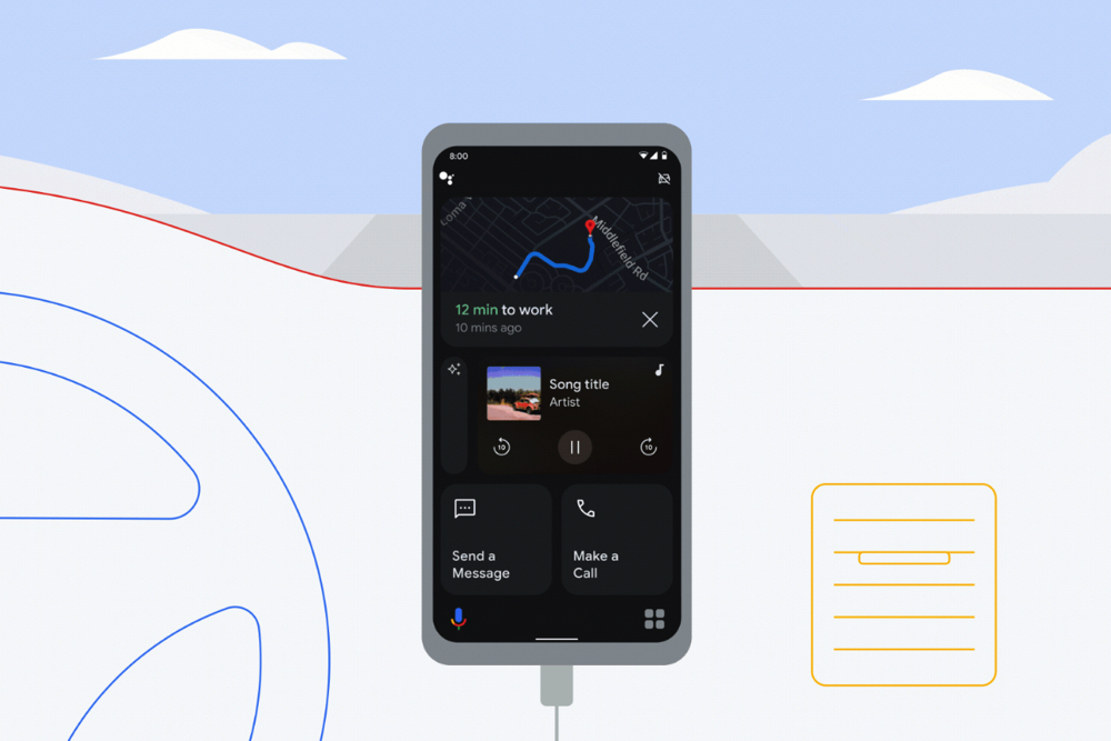 Android Auto 新體驗：打電動（？）、無接觸付油錢、幫忙念訊息還能語音控制空調 - 電腦王阿達