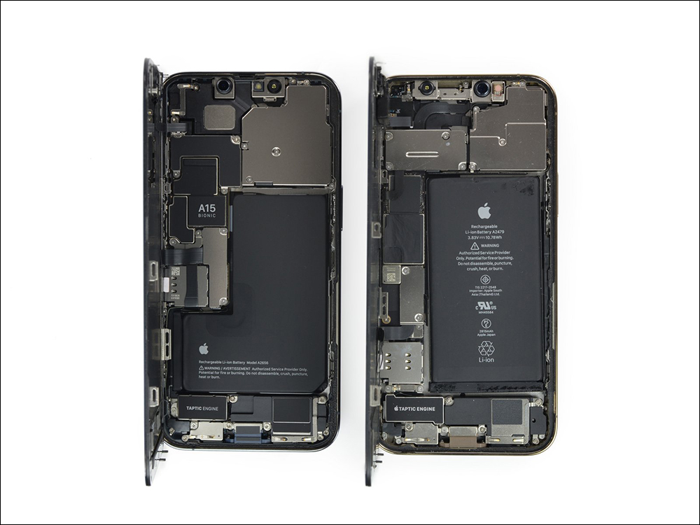 iPhone 13 Pro iFixit 快速拆解，揭示內部大容量電池和更強大的相機陣列 - 電腦王阿達