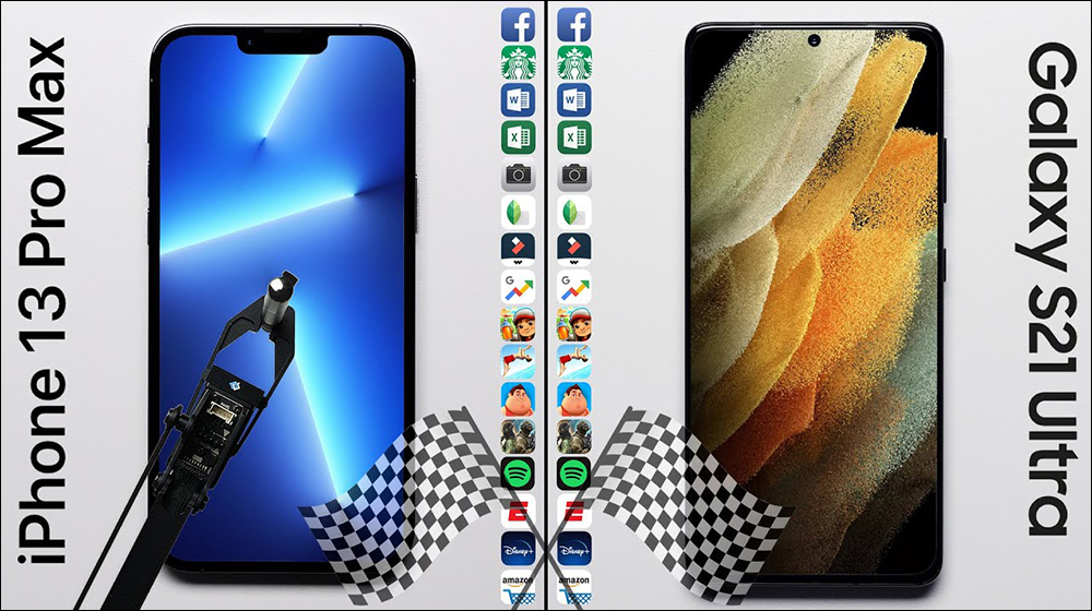 iPhone 13 Pro Max 對決三星 Galaxy S21 Ultra 應用程式啟動速度實戰 - 電腦王阿達