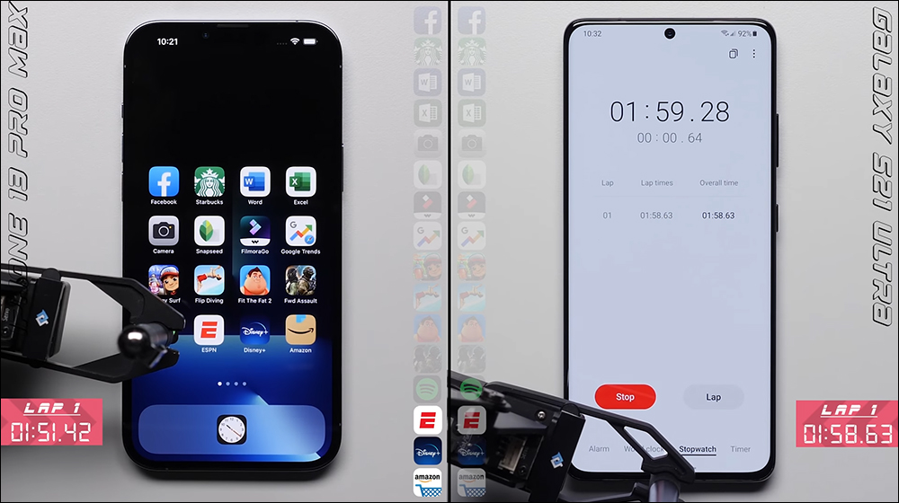 iPhone 13 Pro Max 對決三星 Galaxy S21 Ultra 應用程式啟動速度實戰 - 電腦王阿達