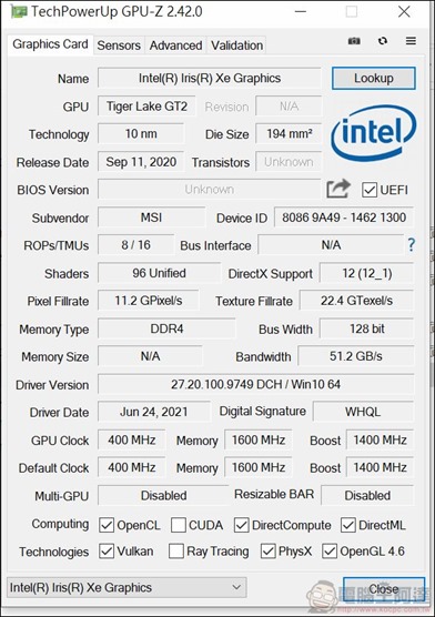 MSI Summit E16 Flip 系統與效能測試 - 21 MSI Summit E16 Flip 系統與效能測試 - 21