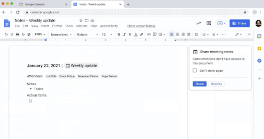 Google 日曆實用新捷徑按鈕：幫你快速建立會議重點記錄文件（怎麼用看這裡） - 電腦王阿達