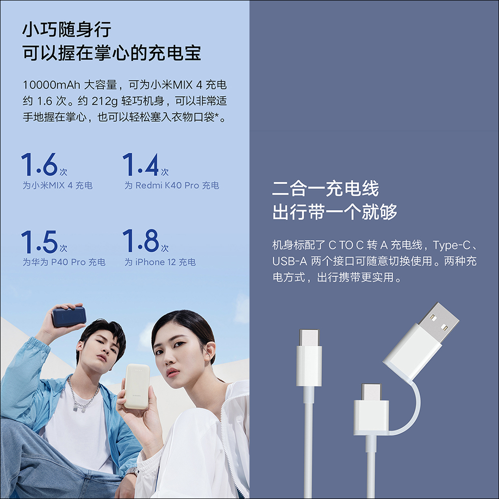 小米行動電源口袋版 Pro 推出:小巧圓潤美型機身、支援 33W 快充, MacBook 、Switch 都能充 - 電腦王阿達 小米行動電源口袋版 Pro 推出:小巧圓潤美型機身、支援 33W 快充, MacBook 、Switch 都能充 - 電腦王阿達