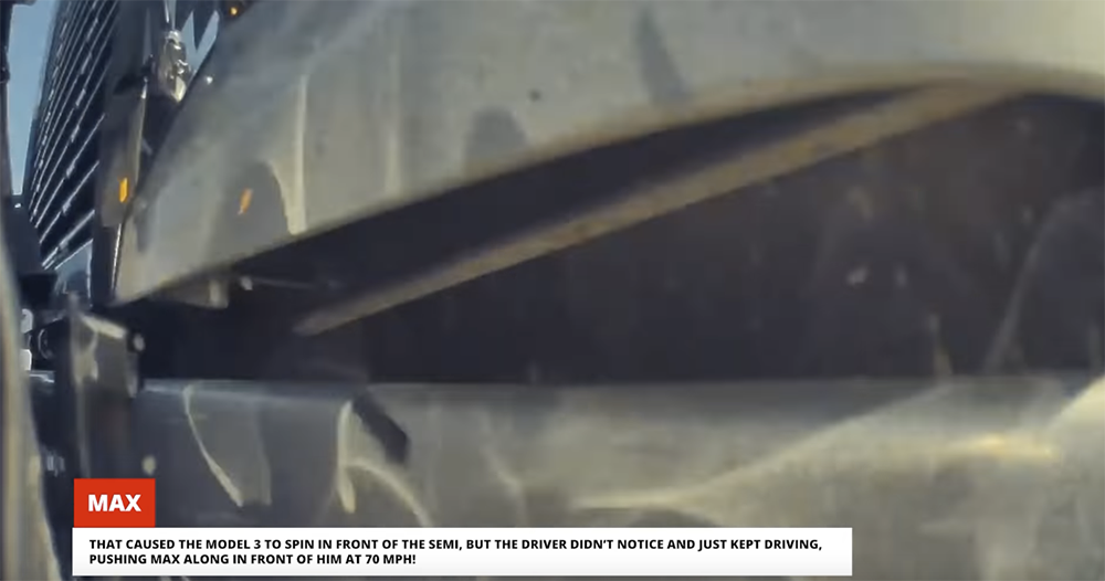 自動駕駛中的 Tesla Model 3 被卡車「奇襲」撞擊推動了約半英里... - 電腦王阿達 自動駕駛中的 Tesla Model 3 被卡車「奇襲」撞擊推動了約半英里... - 電腦王阿達