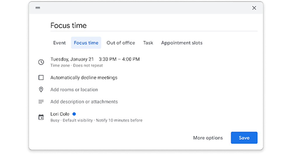 Google 日曆也有「專注(時段)」模式,自動幫你直接推掉其他行程 - 電腦王阿達 Google 日曆也有「專注(時段)」模式,自動幫你直接推掉其他行程 - 電腦王阿達