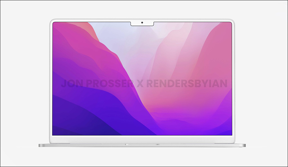 MacBook Air M2 全新外觀渲染圖曝光：瀏海螢幕、MagSafe 3 磁吸充電、白色鍵盤與螢幕邊框 - 電腦王阿達