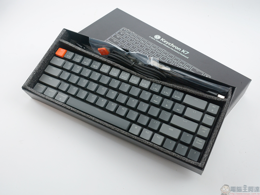 Keychron K7 極輕薄無線機械式鍵盤(炫彩版)開箱動手玩:纖巧便攜好手感,造就移動辦公高效生產力 - 電腦王阿達 Keychron K7 極輕薄無線機械式鍵盤(炫彩版)開箱動手玩:纖巧便攜好手感,造就移動辦公高效生產力 - 電腦王阿達