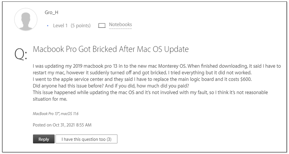 macOS Monterey 再傳新災情，老 Mac 升級後變磚、記憶體很快耗盡 - 電腦王阿達
