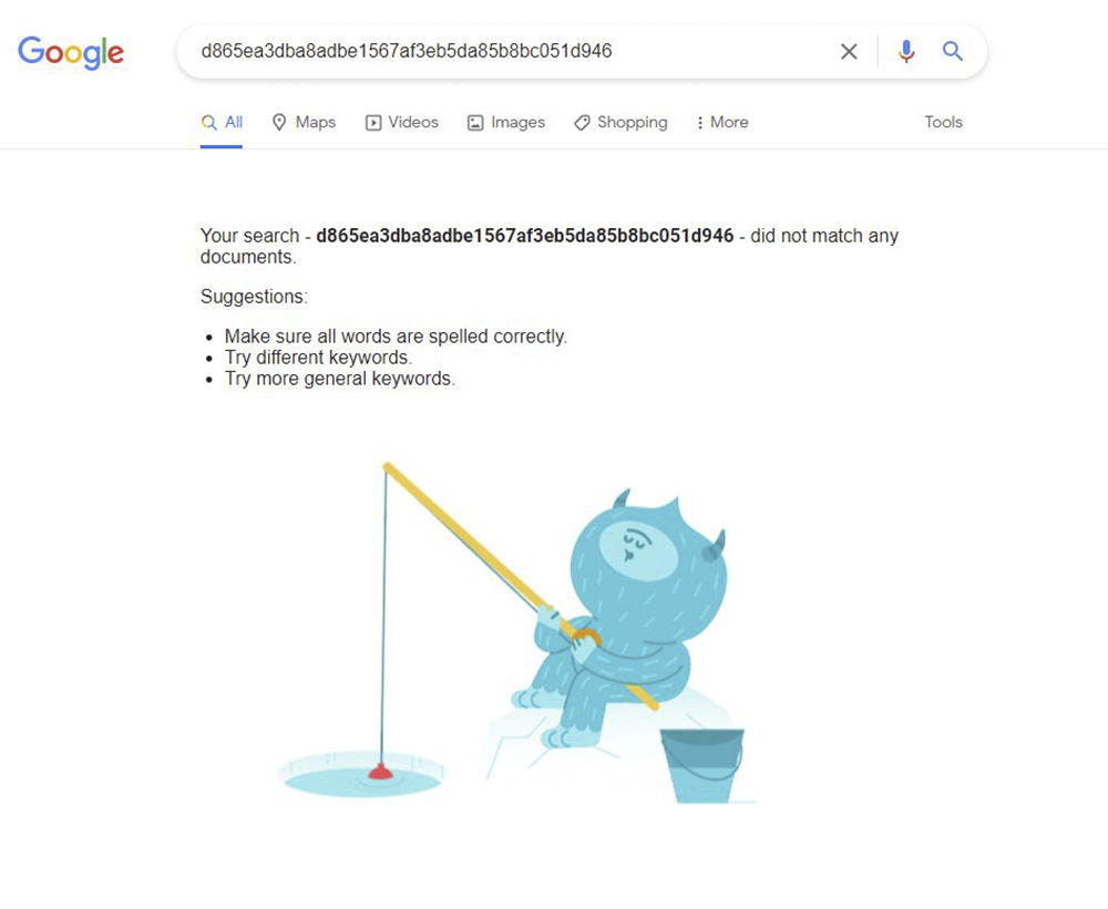 Google 搜尋新彩蛋：啥都找不到時才會出現的冰釣魔人 - 電腦王阿達