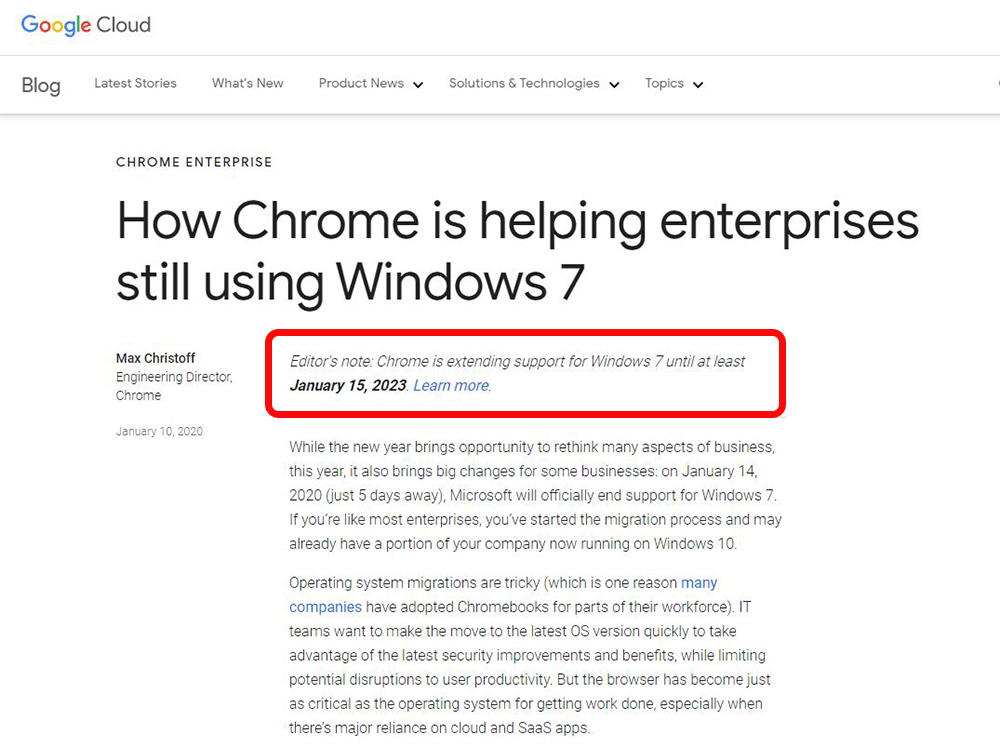 Chrome 瀏覽器對 Windows 7 的支援再度延長一年,至 2023 年 1 月止 - 電腦王阿達 Chrome 瀏覽器對 Windows 7 的支援再度延長一年,至 2023 年 1 月止 - 電腦王阿達