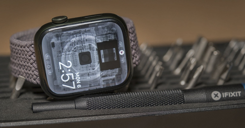 iFixit 釋出 Apple Watch Series 7 透視照 iFixit 釋出 Apple Watch Series 7 透視照