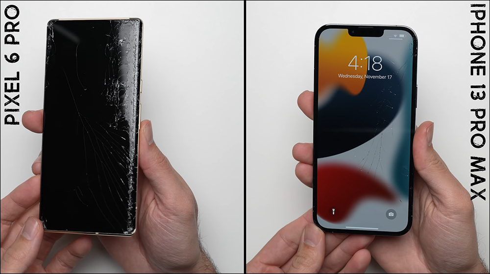 Google Pixel 6 Pro 對決 iPhone 13 Pro Max 跌落測試,究竟誰更耐摔? - 電腦王阿達 Google Pixel 6 Pro 對決 iPhone 13 Pro Max 跌落測試,究竟誰更耐摔? - 電腦王阿達