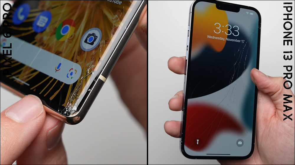 Google Pixel 6 Pro 對決 iPhone 13 Pro Max 跌落測試,究竟誰更耐摔? - 電腦王阿達 Google Pixel 6 Pro 對決 iPhone 13 Pro Max 跌落測試,究竟誰更耐摔? - 電腦王阿達