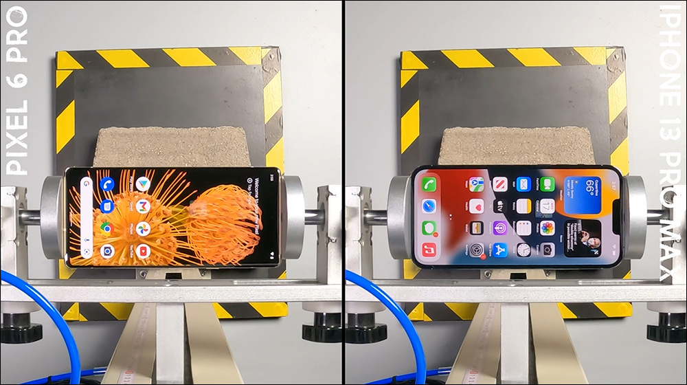 Google Pixel 6 Pro 對決 iPhone 13 Pro Max 跌落測試,究竟誰更耐摔? - 電腦王阿達 Google Pixel 6 Pro 對決 iPhone 13 Pro Max 跌落測試,究竟誰更耐摔? - 電腦王阿達