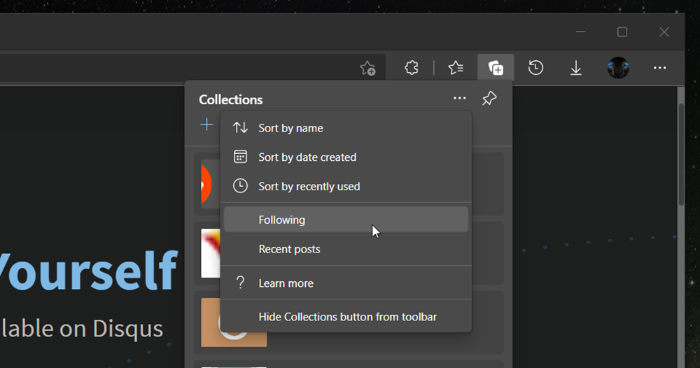 Microsoft Edge 加入 RSS 跟隨功能 Microsoft Edge 加入 RSS 跟隨功能