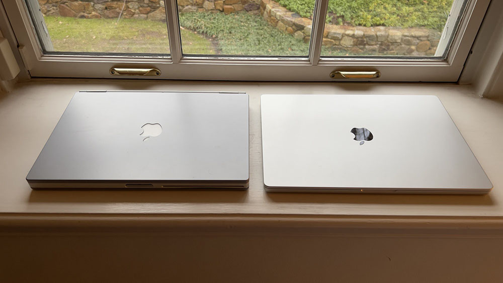 2021 MacBook Pro 跟 2001 年的 Titanium PowerBook G4 有多像？網友分享了比對實拍照片 - 電腦王阿達