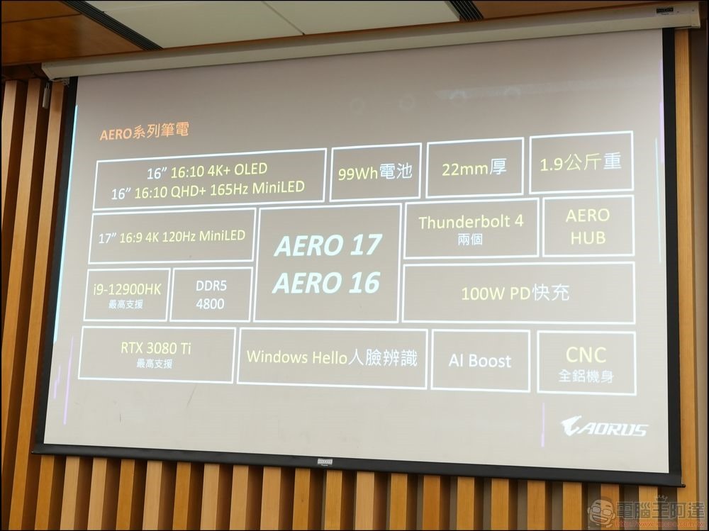 技嘉科技推出採用Intel第12代處理器與 RTX30 顯卡的 AOROUS 電競筆電與 AERO 創作者筆電 (23) 技嘉科技推出採用Intel第12代處理器與 RTX30 顯卡的 AOROUS 電競筆電與 AERO 創作者筆電 (23)
