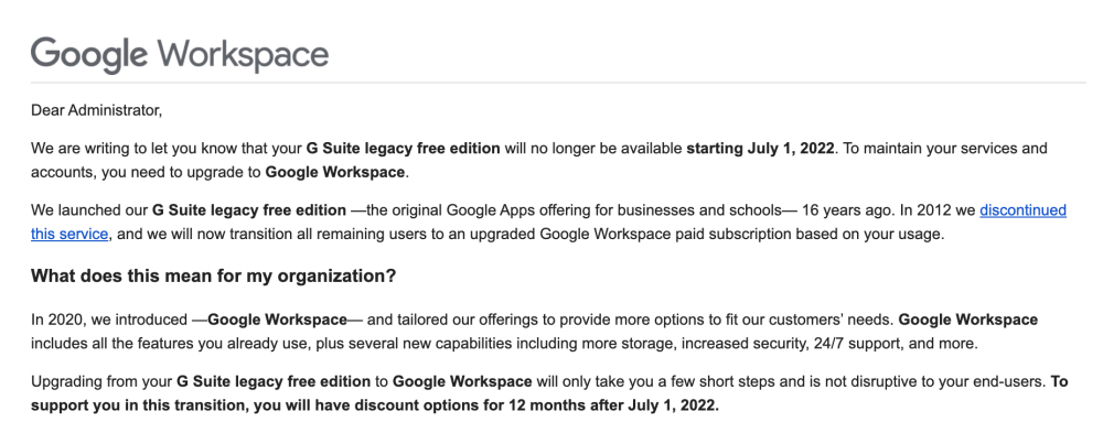 Google 將從5/1起要求 G Suite 傳統免費版用戶付費使用Workspace - 電腦王阿達 Google 將從5/1起要求 G Suite 傳統免費版用戶付費使用Workspace - 電腦王阿達