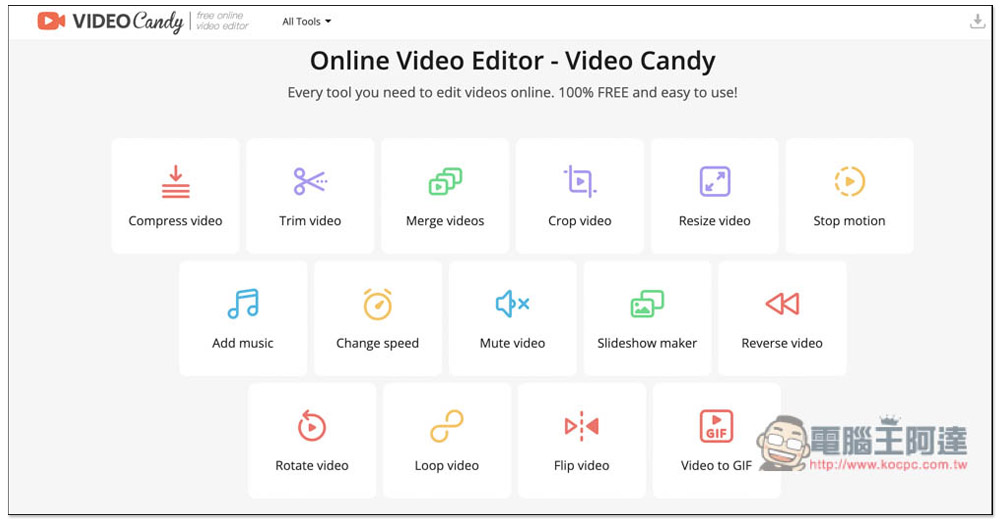 Video Candy 免費線上影音剪輯工具,免安裝,打開網頁就能剪影片 - 電腦王阿達 Video Candy 免費線上影音剪輯工具,免安裝,打開網頁就能剪影片 - 電腦王阿達