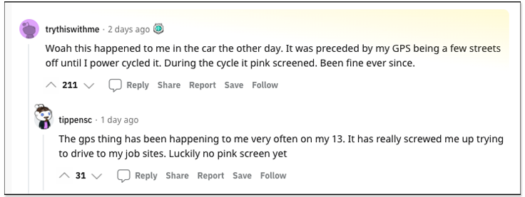 你的 iPhone 13 螢幕顏色變粉紅色嗎？Apple 確認是軟體 Bug 錯誤導致 - 電腦王阿達