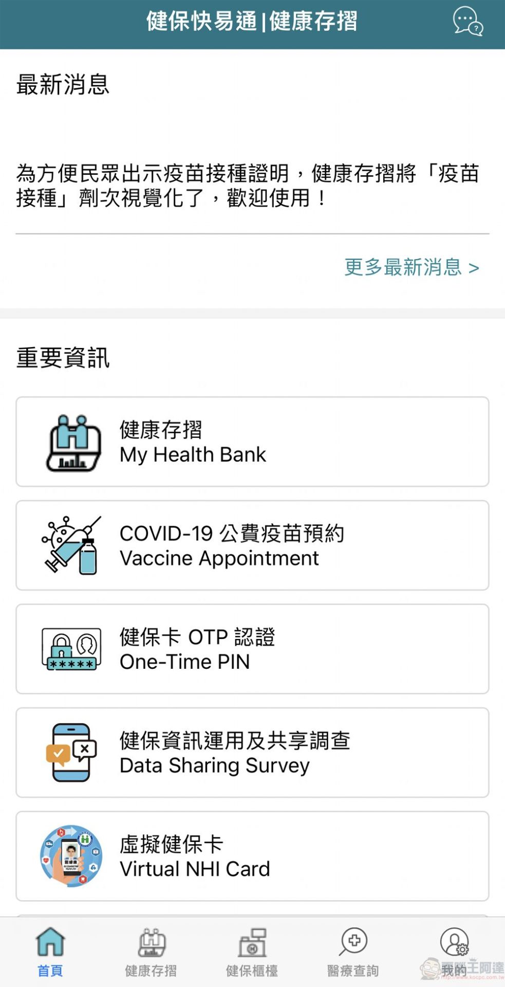 「健保快易通APP」健康存摺 透過紅綠燈號呈現COVID-19疫苗接種結果 - 電腦王阿達 「健保快易通APP」健康存摺 透過紅綠燈號呈現COVID-19疫苗接種結果 - 電腦王阿達