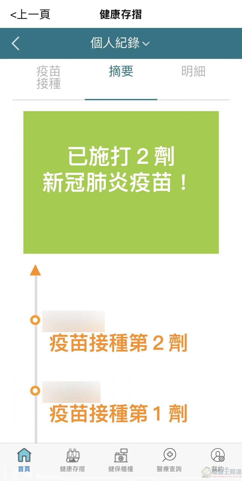 「健保快易通APP」健康存摺 透過紅綠燈號呈現COVID-19疫苗接種結果 - 電腦王阿達 「健保快易通APP」健康存摺 透過紅綠燈號呈現COVID-19疫苗接種結果 - 電腦王阿達