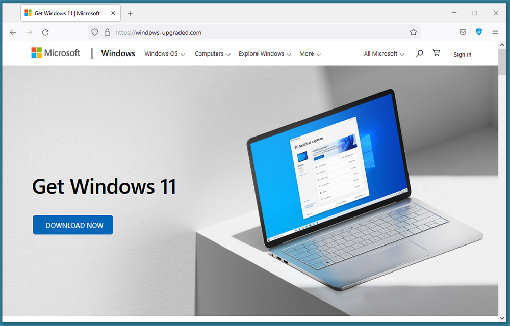 假的 Windows 11 升級官方網站捲土重來，以假亂真散播RedLine Stealer惡意軟體檔案 - 電腦王阿達