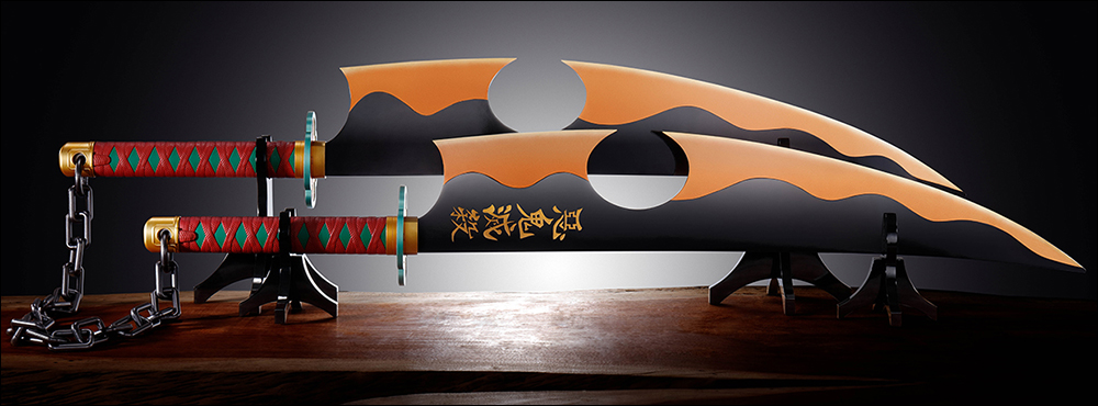 BANDAI 推出《鬼滅之刃》「音柱」宇髓天元 1:1 比例日輪刀,單把長度 1.1 公尺、整體全長達約 2.9 公尺 - 電腦王阿達 BANDAI 推出《鬼滅之刃》「音柱」宇髓天元 1:1 比例日輪刀,單把長度 1.1 公尺、整體全長達約 2.9 公尺 - 電腦王阿達