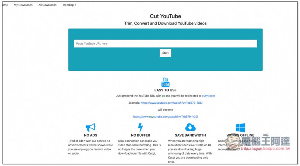 Cut YouTube 整合剪輯功能的 YouTube 影片音樂下載工具，無廣告，最高支援 4K - 電腦王阿達