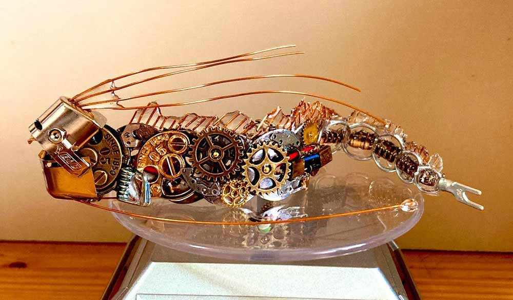 日本手工愛好者以廢棄機械零件打造蒸氣龐克風海洋生物 - 電腦王阿達 日本手工愛好者以廢棄機械零件打造蒸氣龐克風海洋生物 - 電腦王阿達