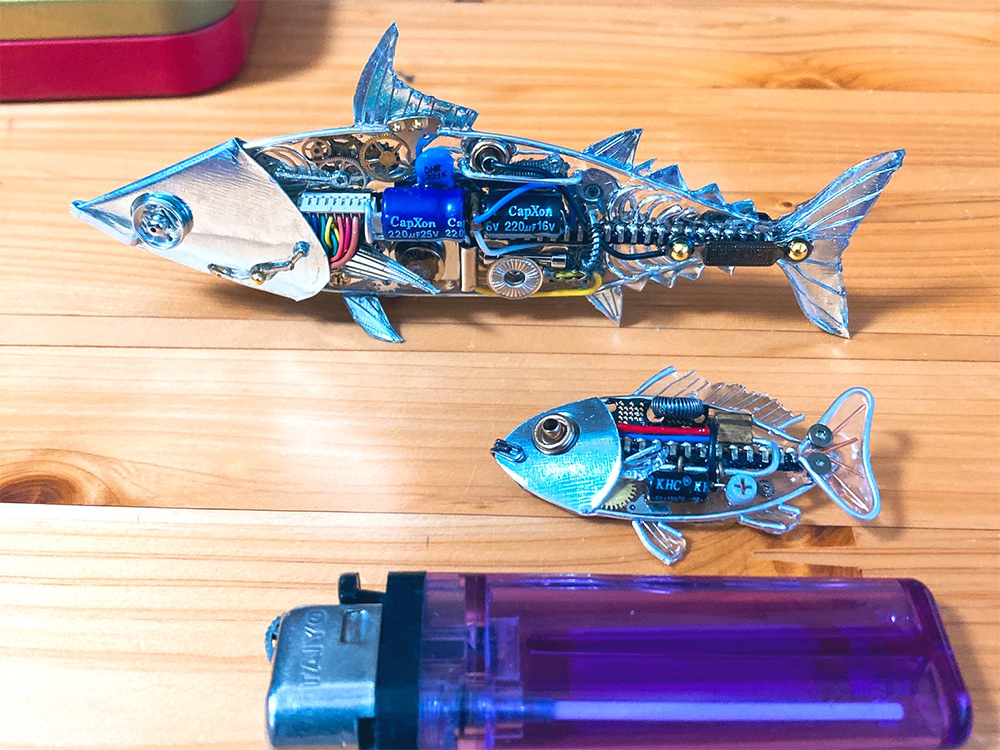 日本手工愛好者以廢棄機械零件打造蒸氣龐克風海洋生物 - 電腦王阿達 日本手工愛好者以廢棄機械零件打造蒸氣龐克風海洋生物 - 電腦王阿達
