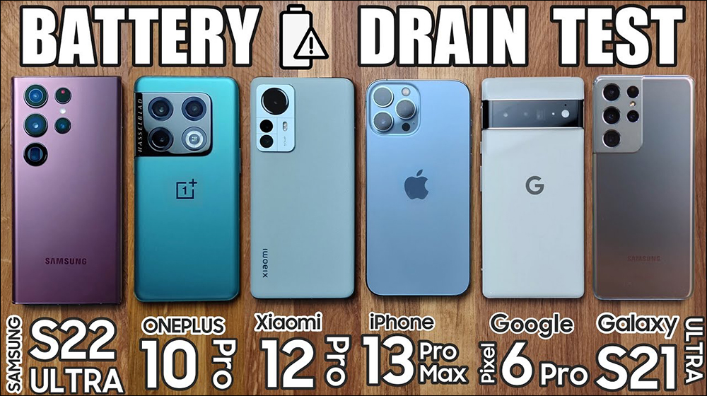 三星 Galaxy S22 Ultra 對決 iPhone 13 Pro Max 等旗艦機比拼電池續航 - 電腦王阿達 三星 Galaxy S22 Ultra 對決 iPhone 13 Pro Max 等旗艦機比拼電池續航 - 電腦王阿達