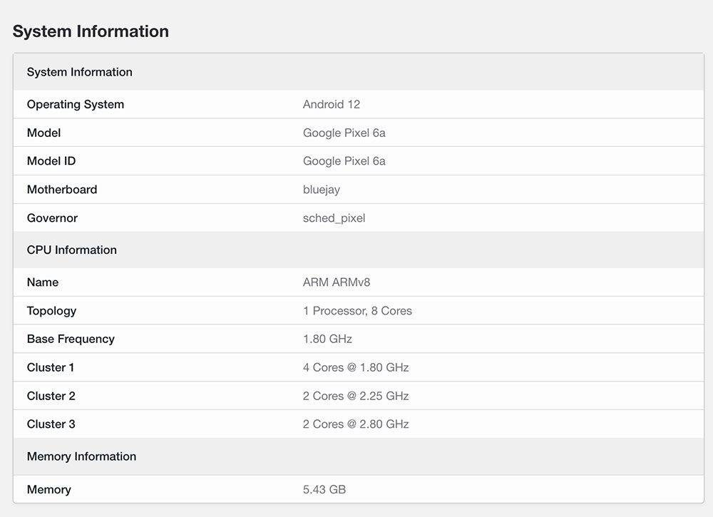 Pixel 6a 的 Benchmark 跑分現身,與兄弟機搭載同一塊 Tensor 晶片 - 電腦王阿達 Pixel 6a 的 Benchmark 跑分現身,與兄弟機搭載同一塊 Tensor 晶片 - 電腦王阿達