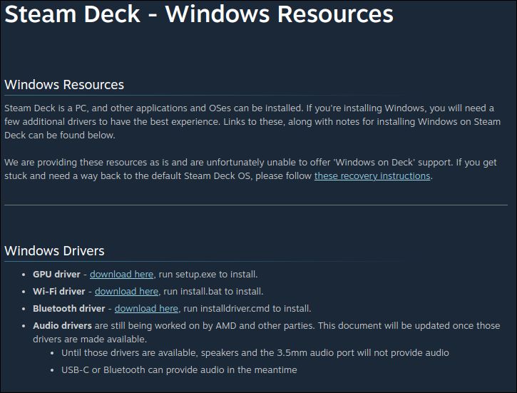 Valve 從善如流釋出 Windows 用的 Steam Deck 驅動程式，但弄壞要自己搞定 - 電腦王阿達