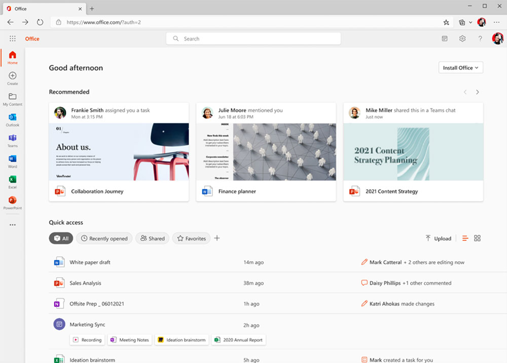 全新 Office.com 已向企業與教育用戶推出,不久後將開放個人用戶並移植Office 應用 - 電腦王阿達 全新 Office.com 已向企業與教育用戶推出,不久後將開放個人用戶並移植Office 應用 - 電腦王阿達