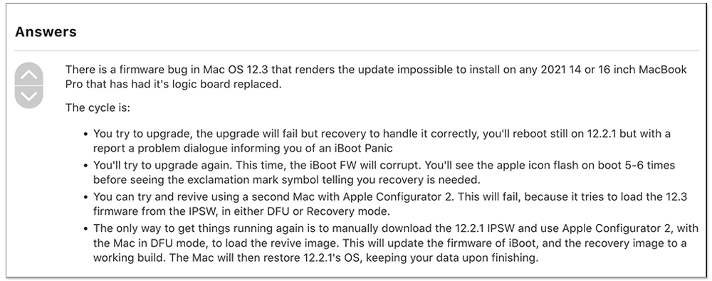 macOS Monterey 12.3 還沒升請暫緩，部分用戶反應 Mac 升級後變磚，最糟情況要更換主機板 - 電腦王阿達