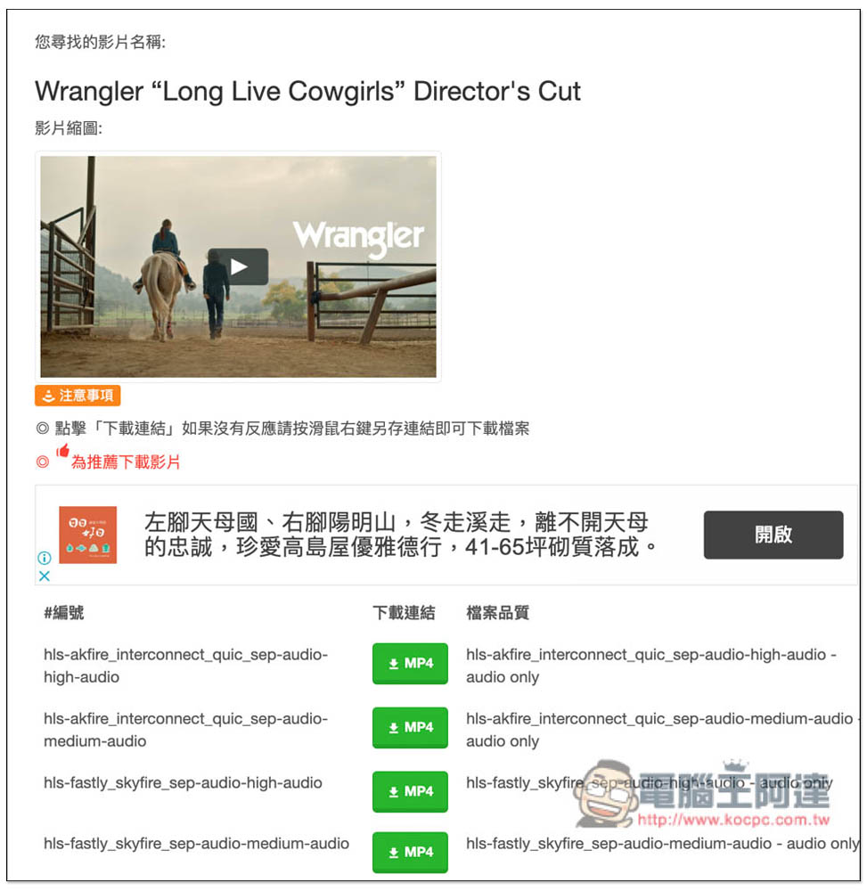 Mydowndown 影片下載工具,支援 YouTube、FB、IG、Twitter 等網站 - 電腦王阿達 Mydowndown 影片下載工具,支援 YouTube、FB、IG、Twitter 等網站 - 電腦王阿達