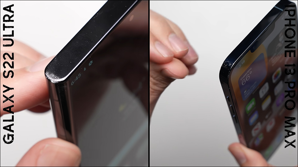 三星 Galaxy S22 Ultra vs iPhone 13 Pro Max 跌落測試 PK - 電腦王阿達
