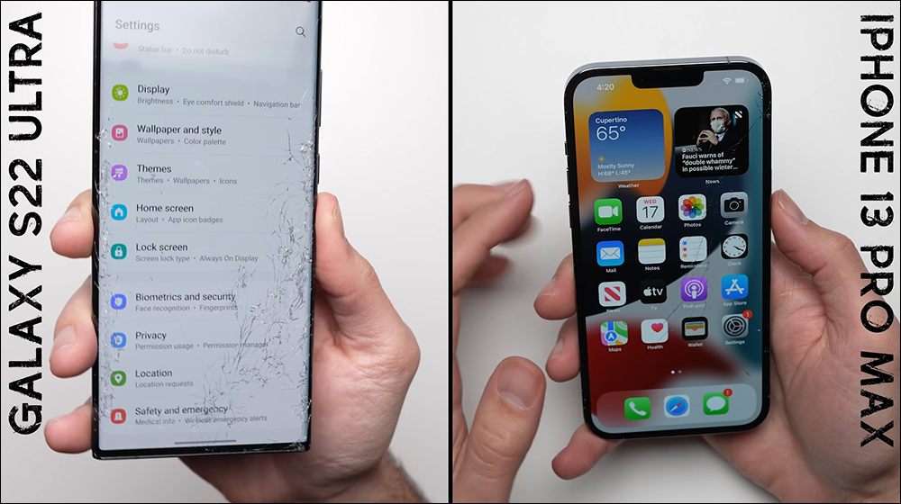 三星 Galaxy S22 Ultra vs iPhone 13 Pro Max 跌落測試 PK - 電腦王阿達 三星 Galaxy S22 Ultra vs iPhone 13 Pro Max 跌落測試 PK - 電腦王阿達