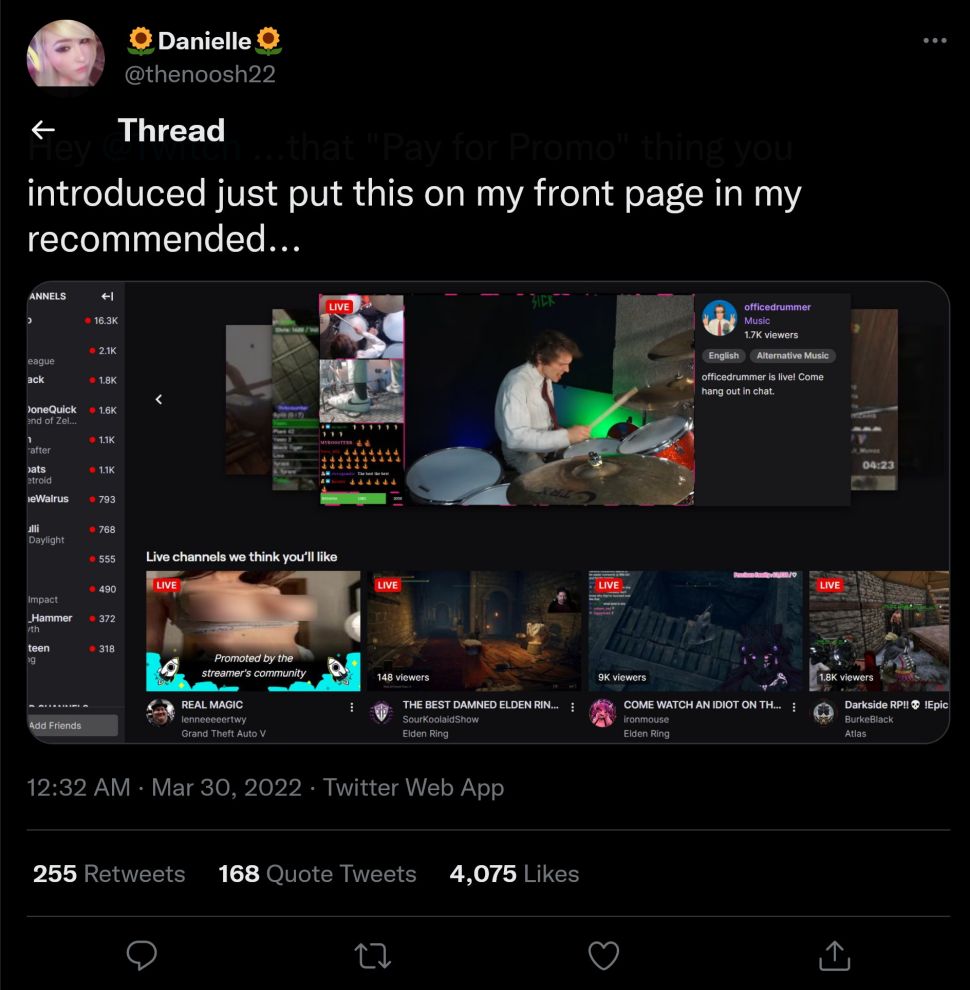 Twitch 平台「人氣火箭列車」功能遭人濫用將非法直播 A 片的頻道推到首頁,目前已暫時關閉 - 電腦王阿達 Twitch 平台「人氣火箭列車」功能遭人濫用將非法直播 A 片的頻道推到首頁,目前已暫時關閉 - 電腦王阿達
